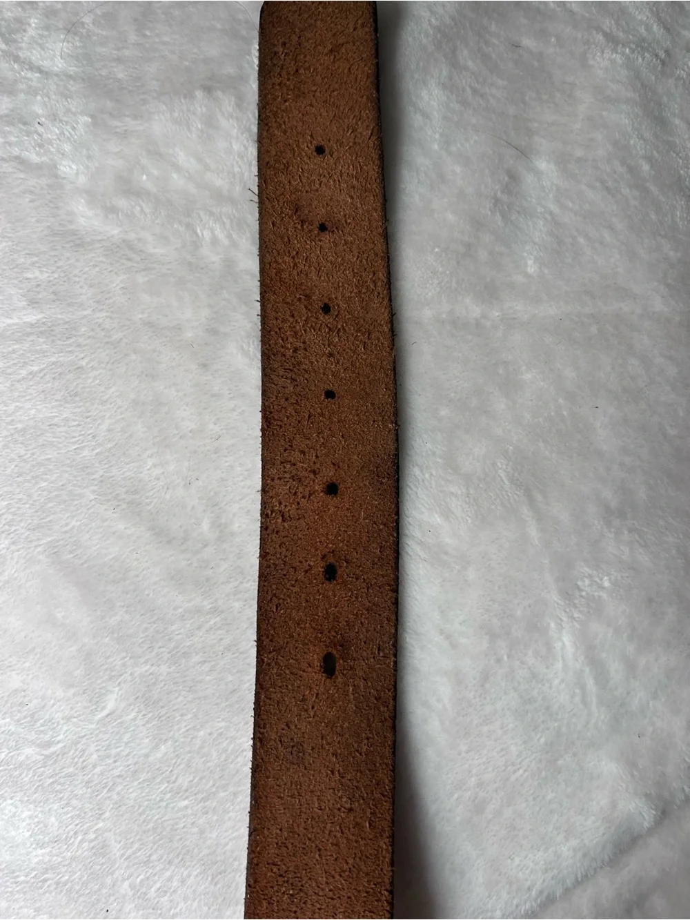 Vintage Men's Barlow Solid Brass Deer Oval Buckle with Genuine Leather Belt